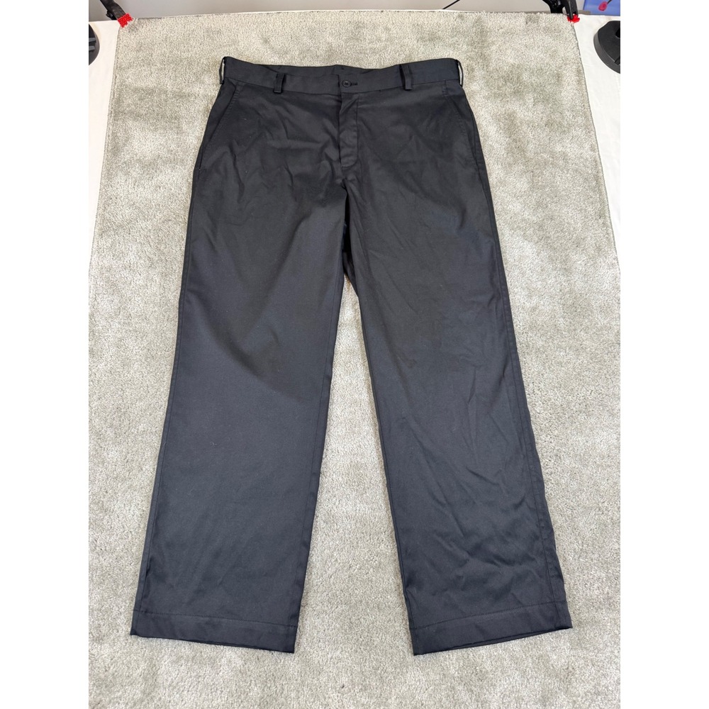 Nike Golf Dri-FIT Mens Black Flat Front Performance Pants 34x30 472532-010